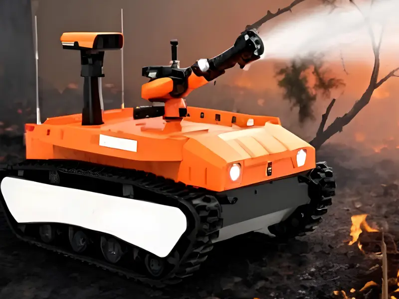 Explosion-Proof Firefighting and Reconnaissance Robot for professional B2B applications