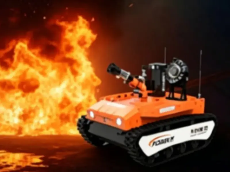 Firefighting and Smoke-Exhaust Robot for professional B2B applications