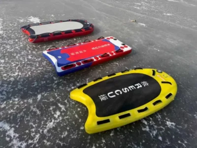 Inflatable rescue board